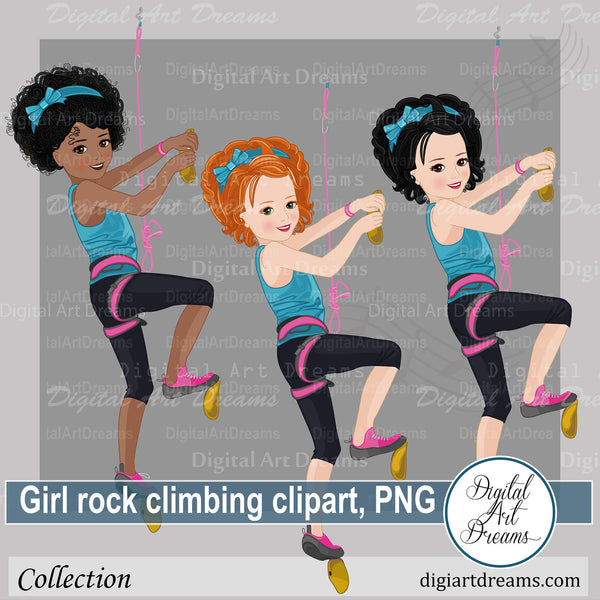 rock climbing clipart