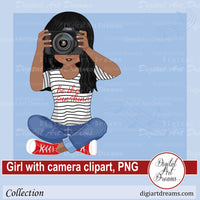 Girl photographer png