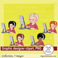 Graphic designer clipart
