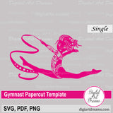 Gymnast silhouette SVG