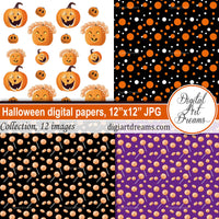 Halloween digital paper