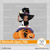 African American witchcraft clipart