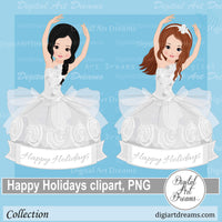 Cute Happy Holidays clipart