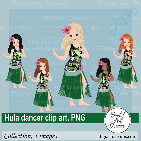 Hula dancer clip art