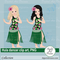 Hula dance clipart