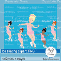 Ice skating clipart