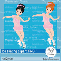 Clip art ice skater girl