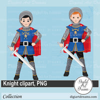 Blue knight clipart
