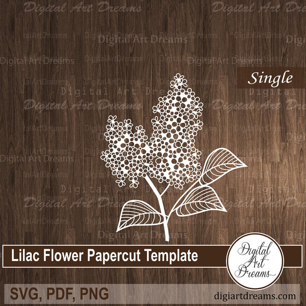 Lilac flower SVG