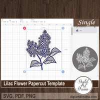 Lilac SVG file for Cricut