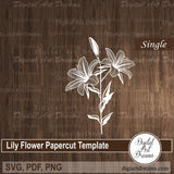 Lily flower SVG file