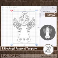 Angel SVG cutting file
