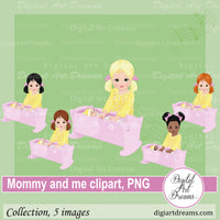 Mommy and me clipart PNG images