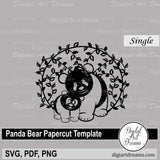 Panda bear SVG
