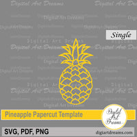 Pineapple silhouette SVG