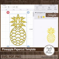 Cricut pineapple SVG
