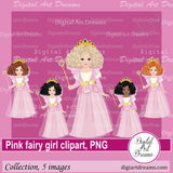 Pink fairy clipart