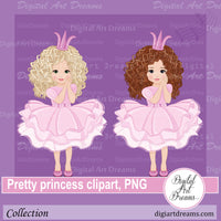 Princess clipart images curly hair