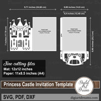 Tri fold invitations SVG