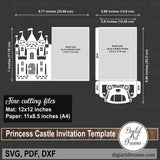 Tri fold invitations SVG