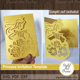 Princess invitation template