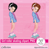 Roller skating images clip art