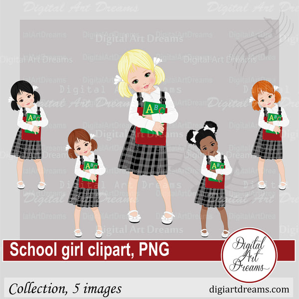 School girl clipart