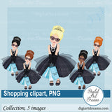 Shopping clipart girl png images