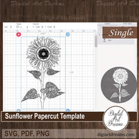 Sunflower SVG file