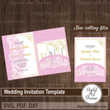 Cricut wedding invitation SVG rose